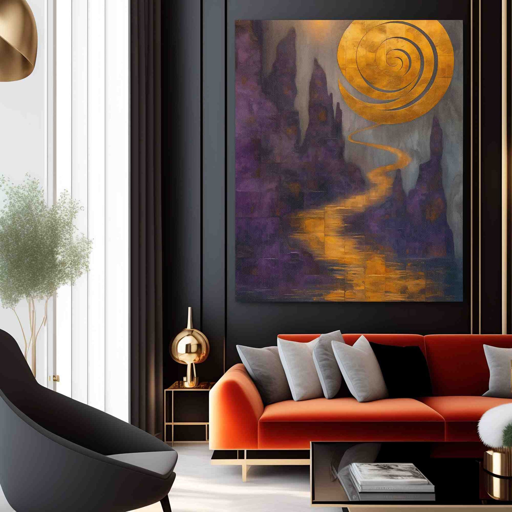Ethereal Energy - Gold Wall Art