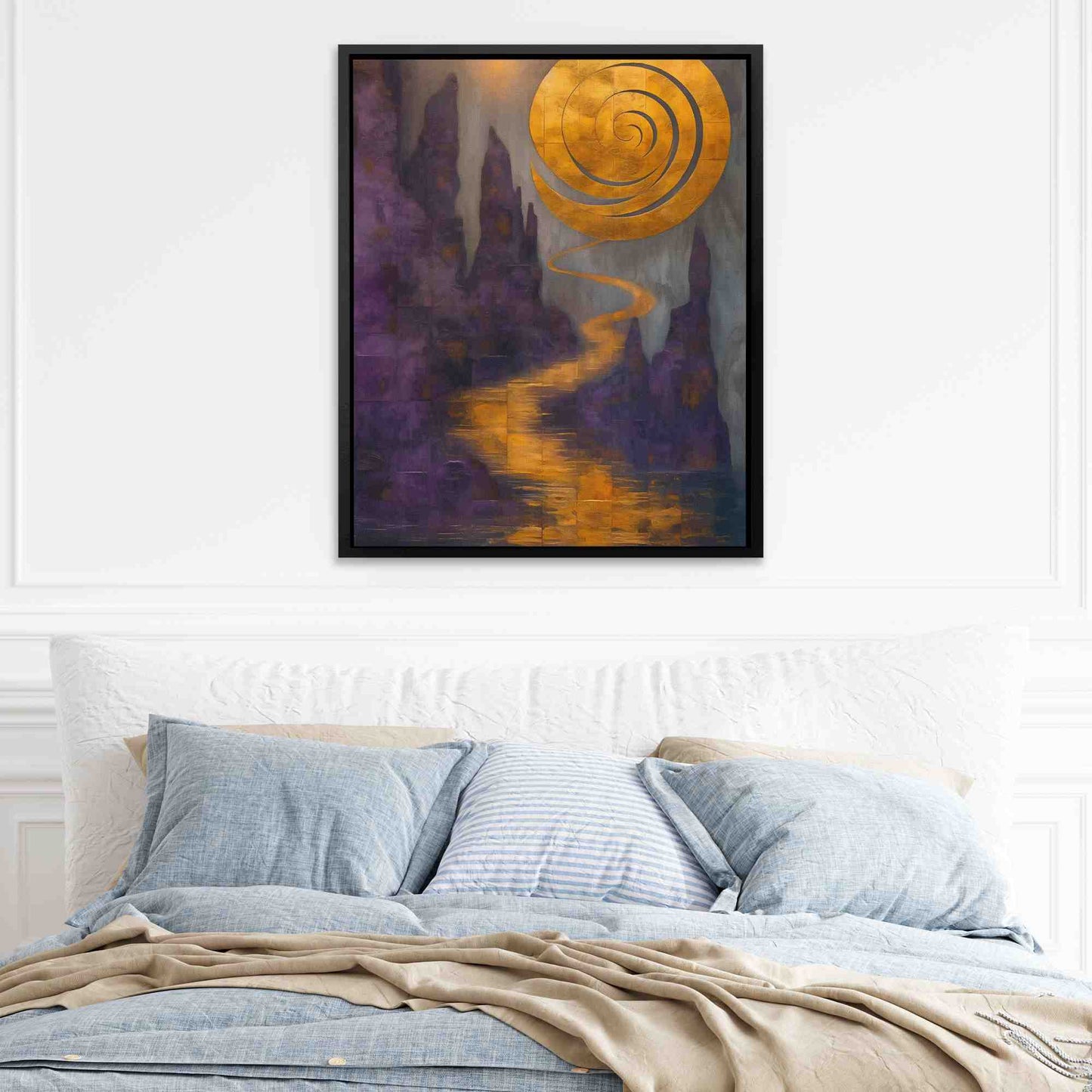 Ethereal Energy - Modern Purple Canvas Wall Art