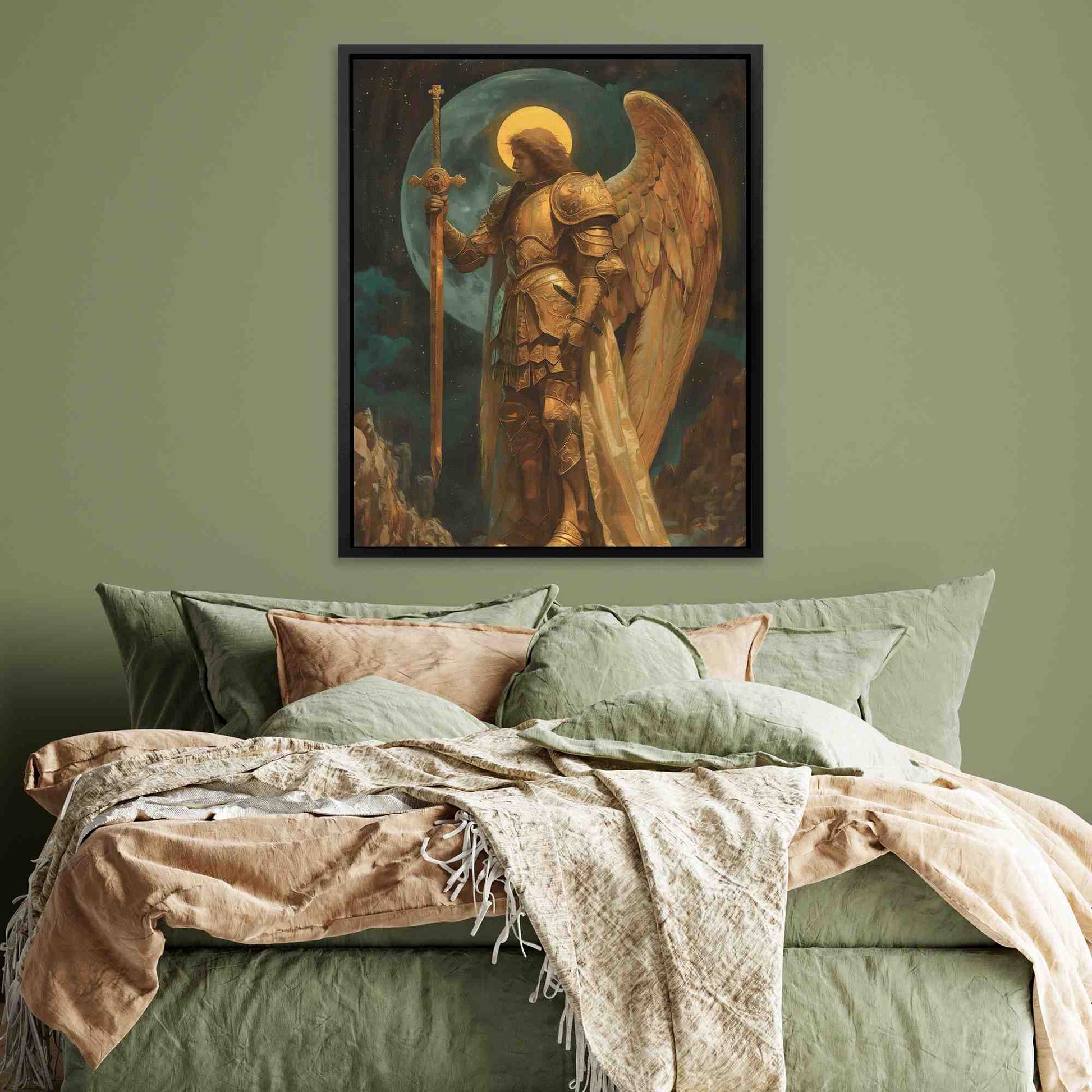Ethereal Essence - Brendan Wall Art in Black Frame