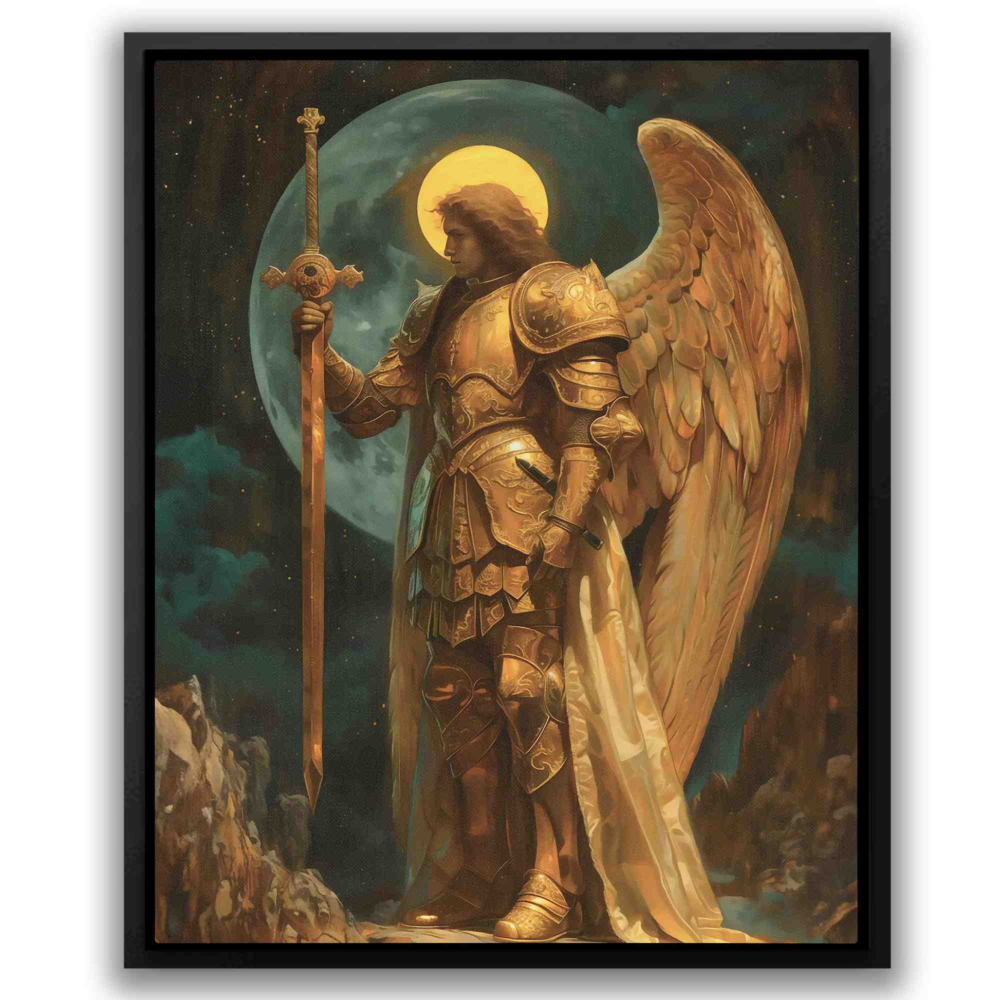 Ethereal Essence - Gold Brendan Canvas Print