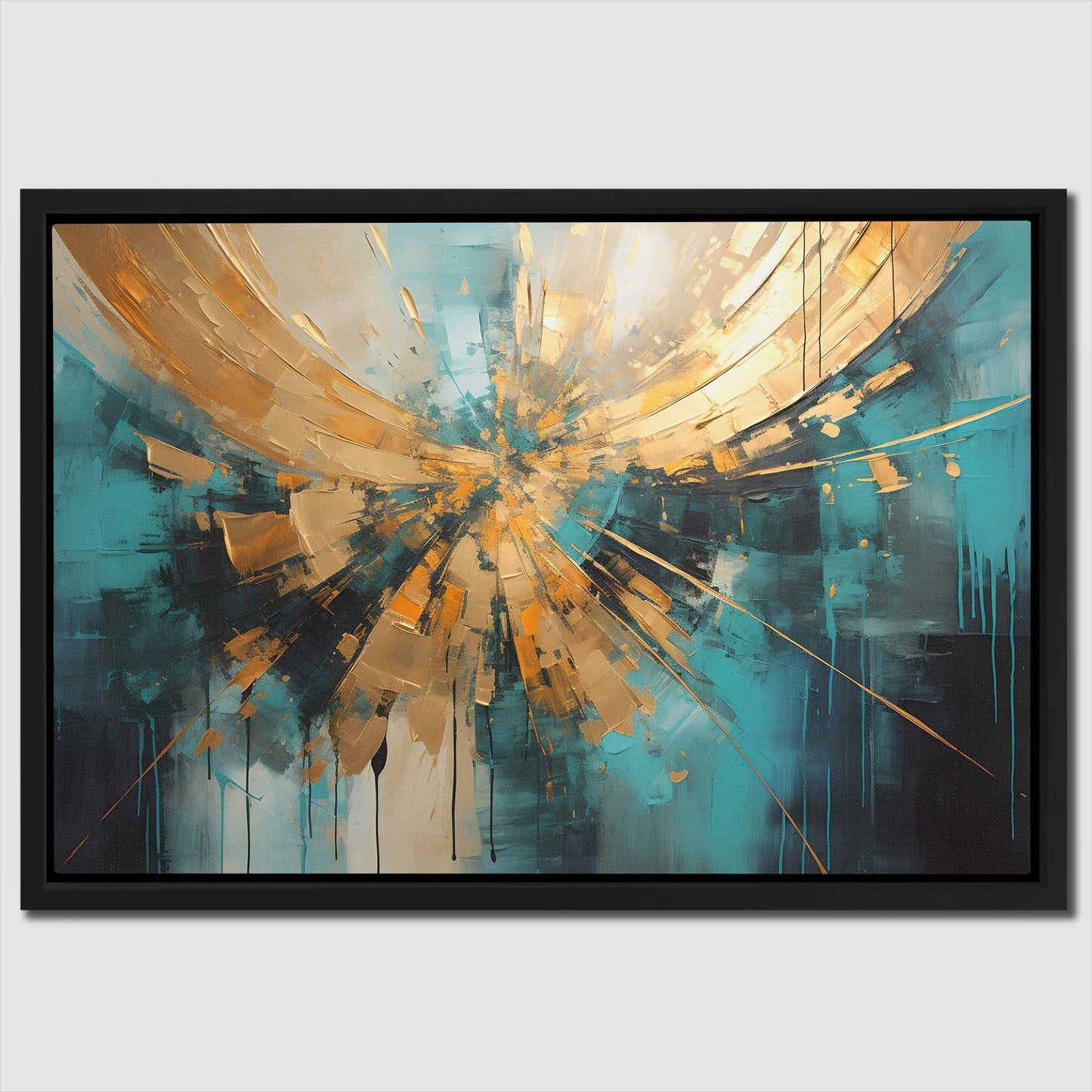 Ethereal Gold - Large Abstract Canvas Print