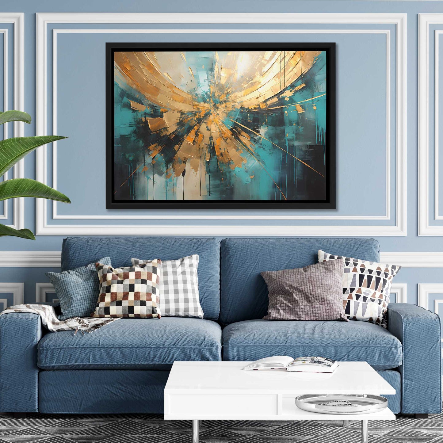 Ethereal Gold - Framed Wall Art