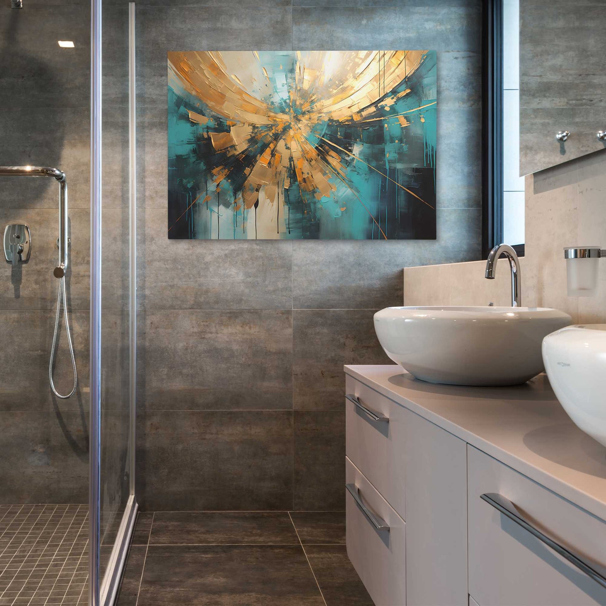 Ethereal Gold - Abstract Gold Canvas Wall Art