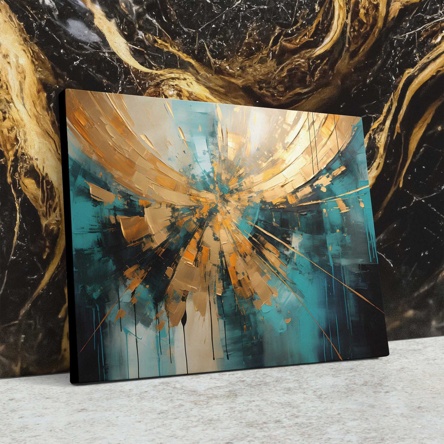 Ethereal Gold - Wall Art for Lounge