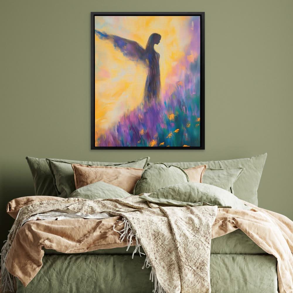 Ethereal Grace - Wall Art in Black Frame