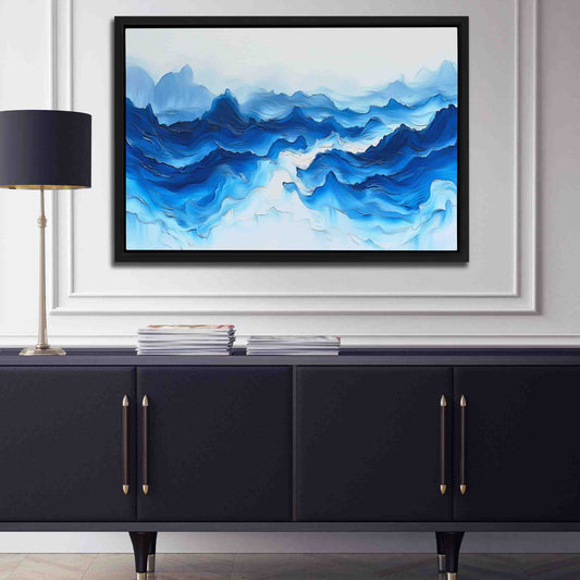 Ethereal Landscape - Abstract Wall Art in Black Frame