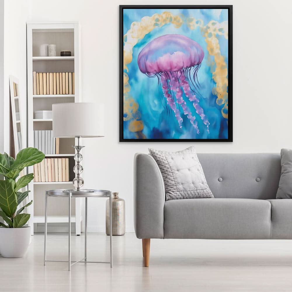 Ethereal Ocean Ballet - Pastel Canvas Wall Art