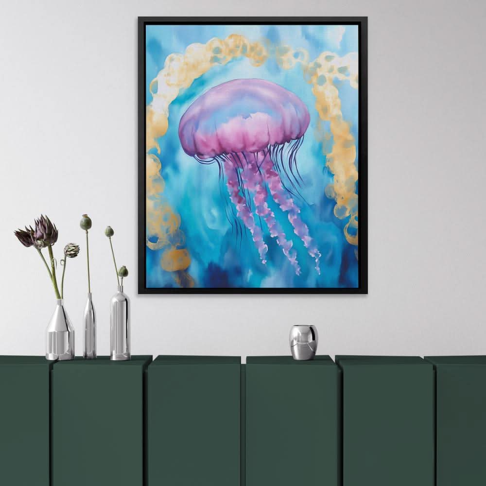 Ethereal Ocean Ballet - Beach House Art for Bathroom