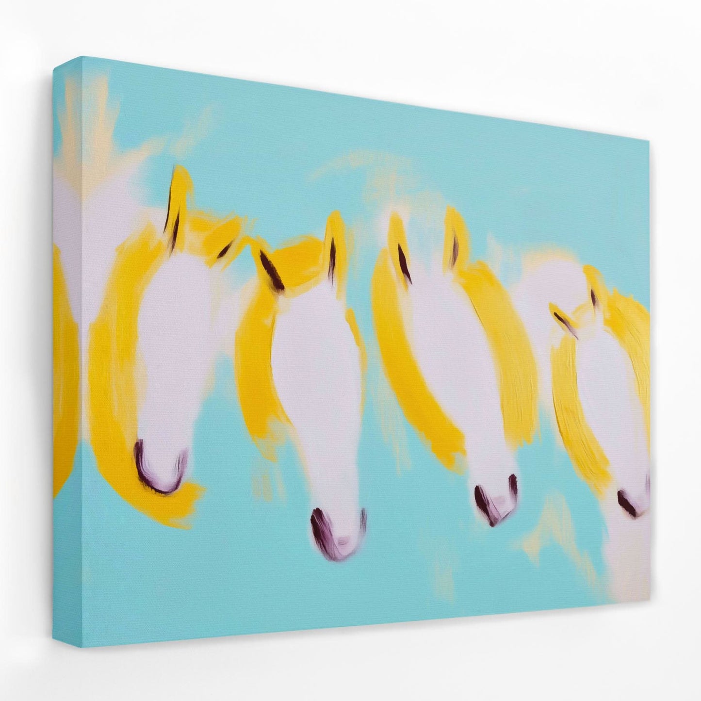 Ethereal Stampede - Coastal Canvas Wall Art