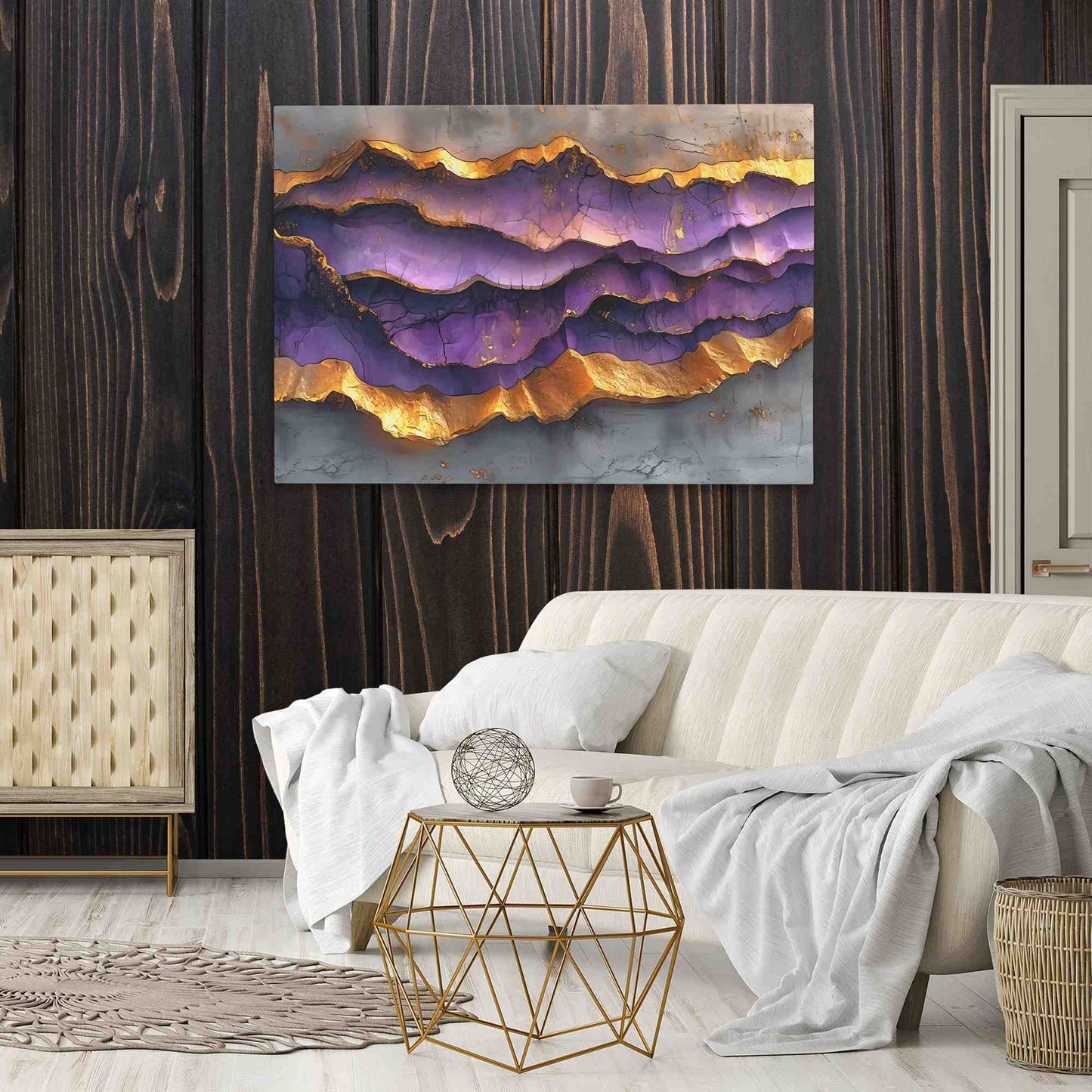 Ethereal Texture - Abstract Gold Canvas Wall Art