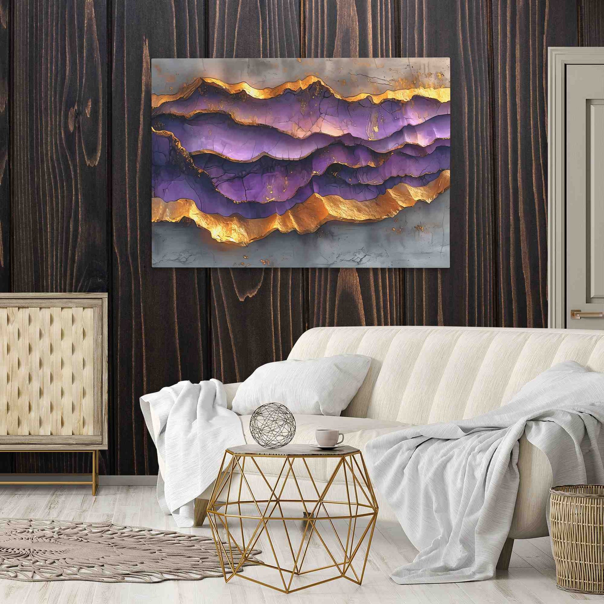 Ethereal Texture - Abstract Gold Canvas Wall Art