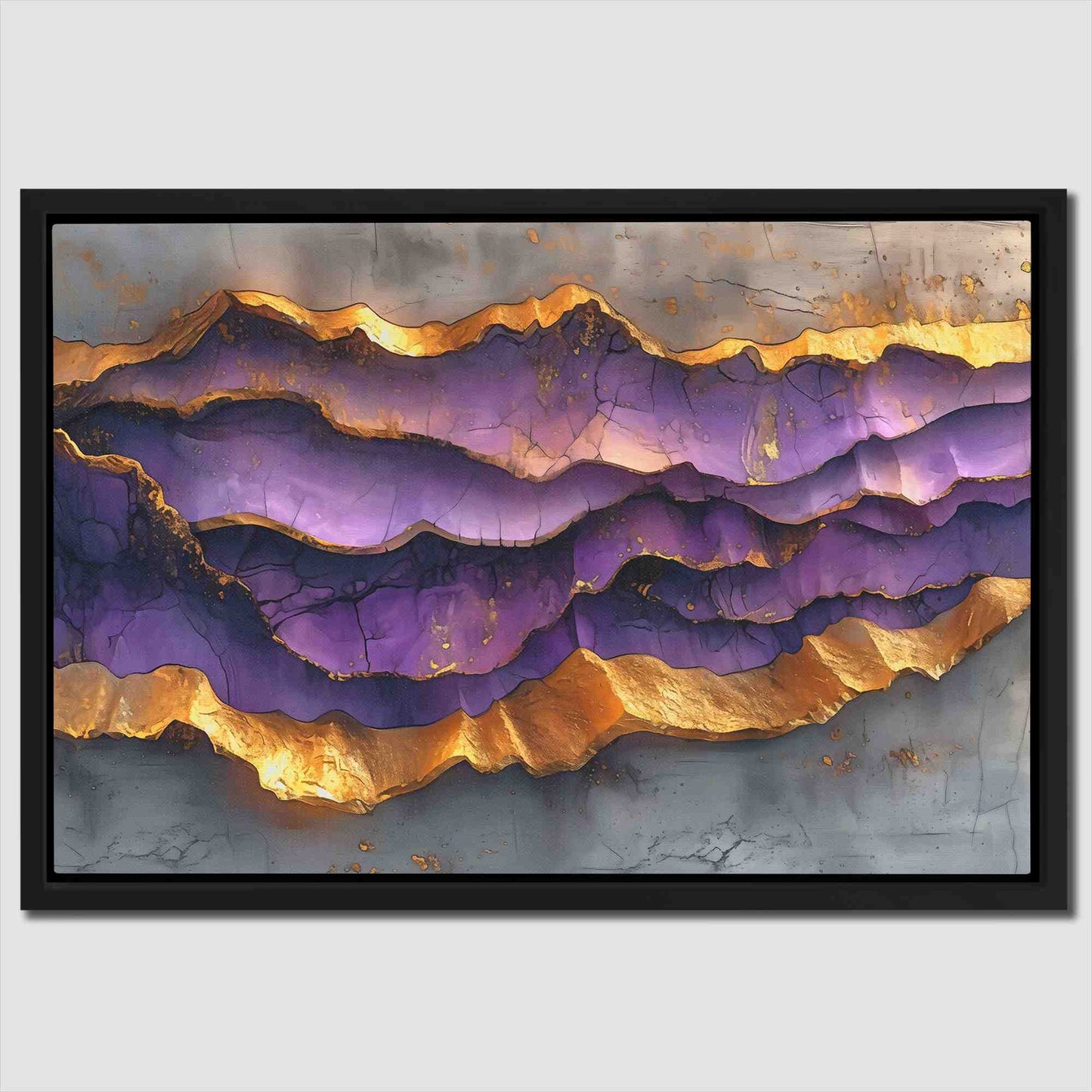 Ethereal Texture - Gold Horizontal Canvas Print