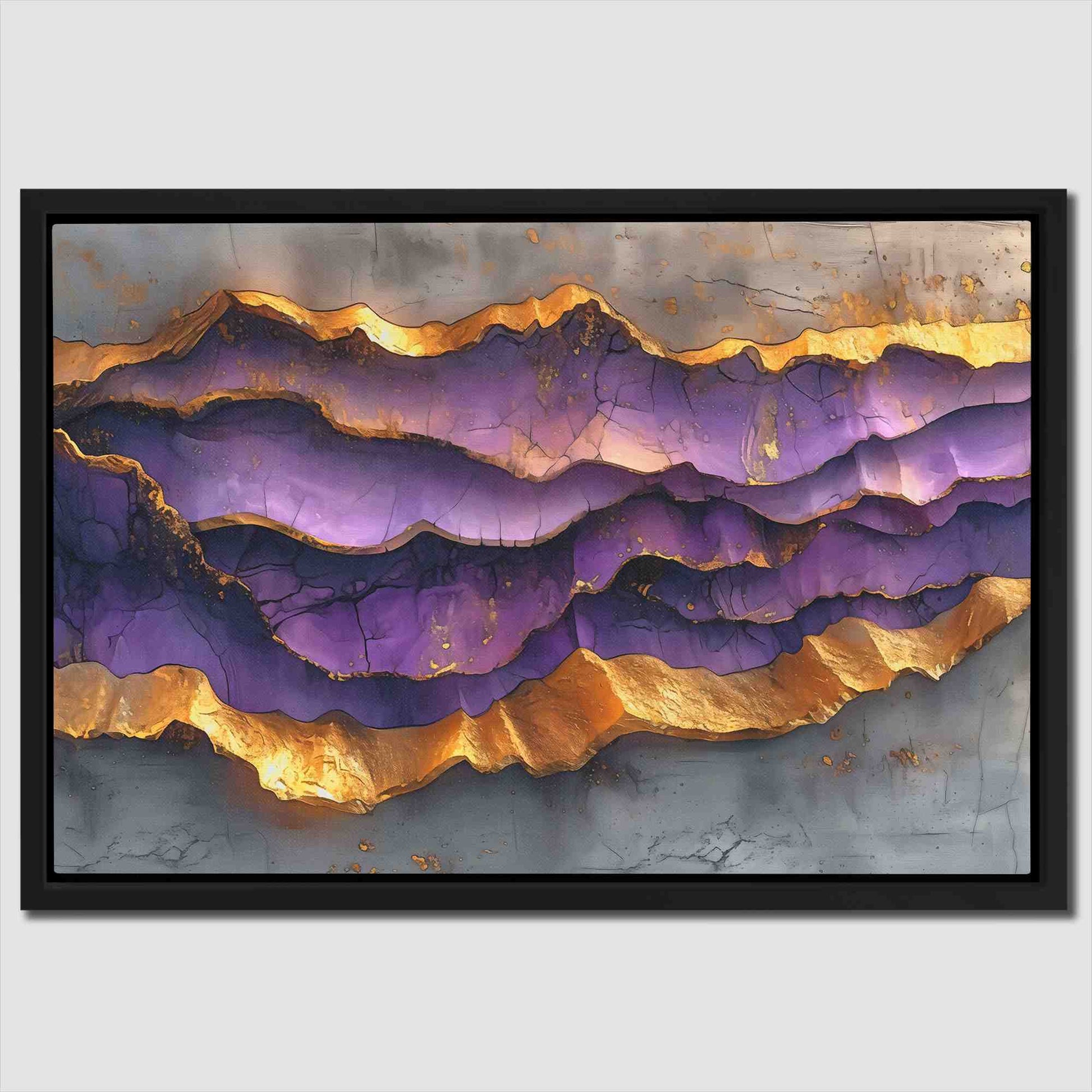 Ethereal Texture - Gold Horizontal Canvas Print