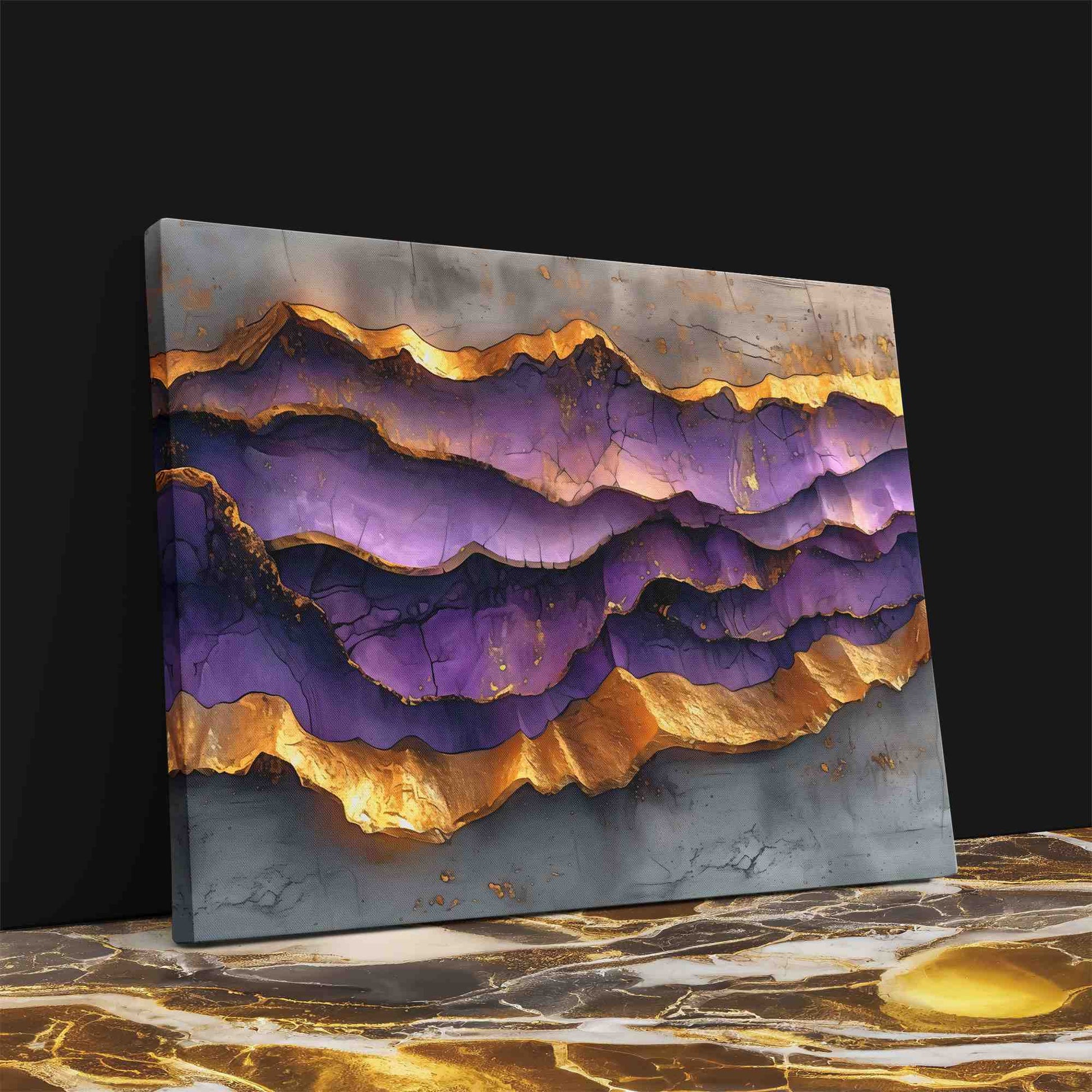 Ethereal Texture - Gold Wall Art
