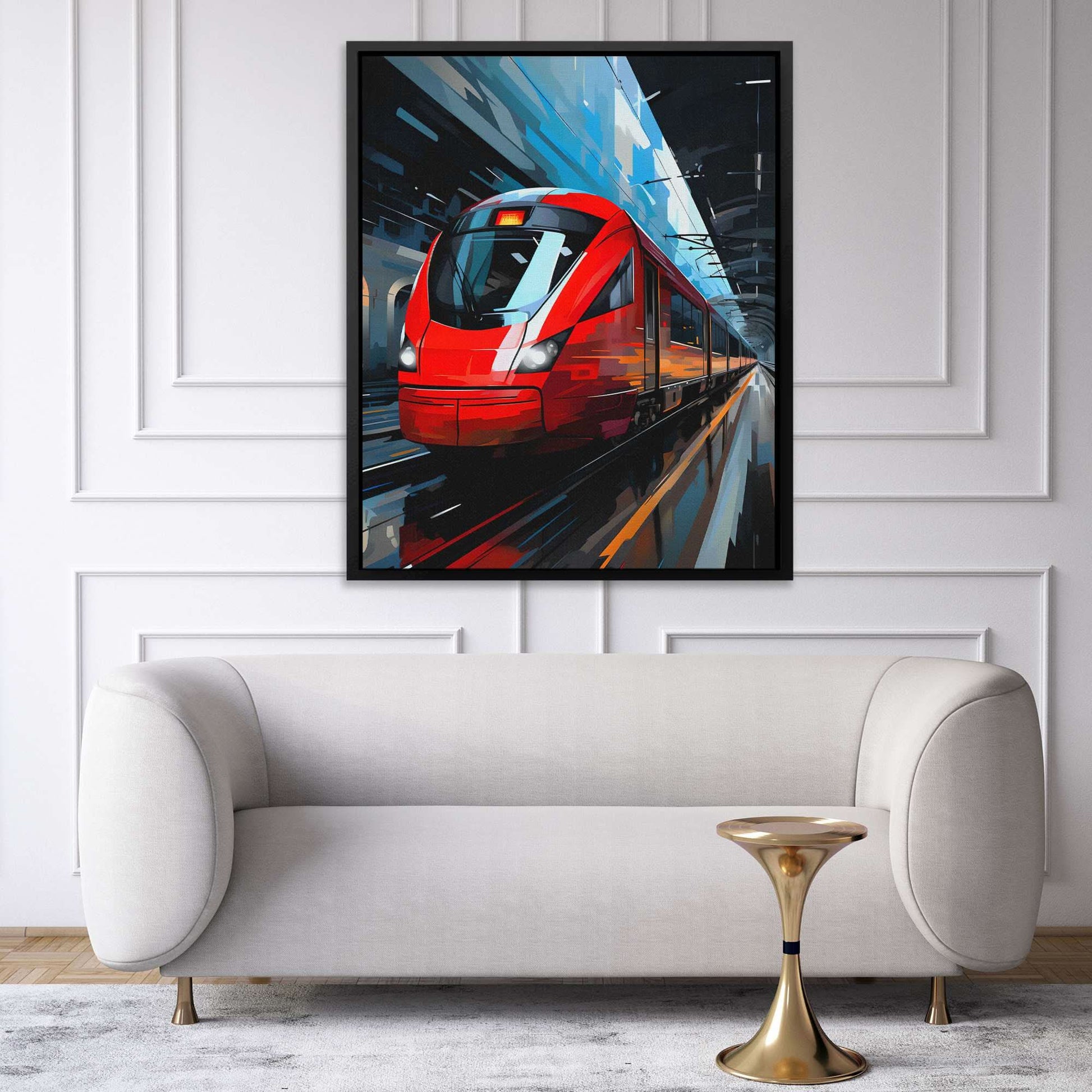 Evening Journey - Wall Art in Black Frame