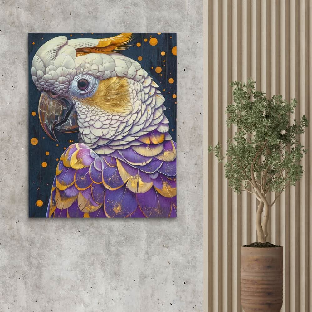 Exotic Elegance - Colorful Bird Canvas Print