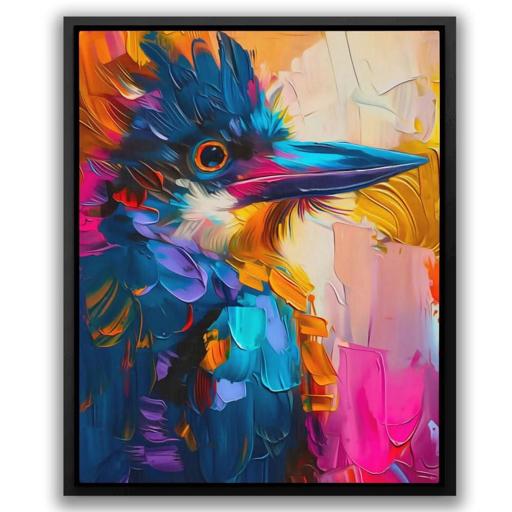 Exotic Grace - Abstract Wall Art in Black Frame