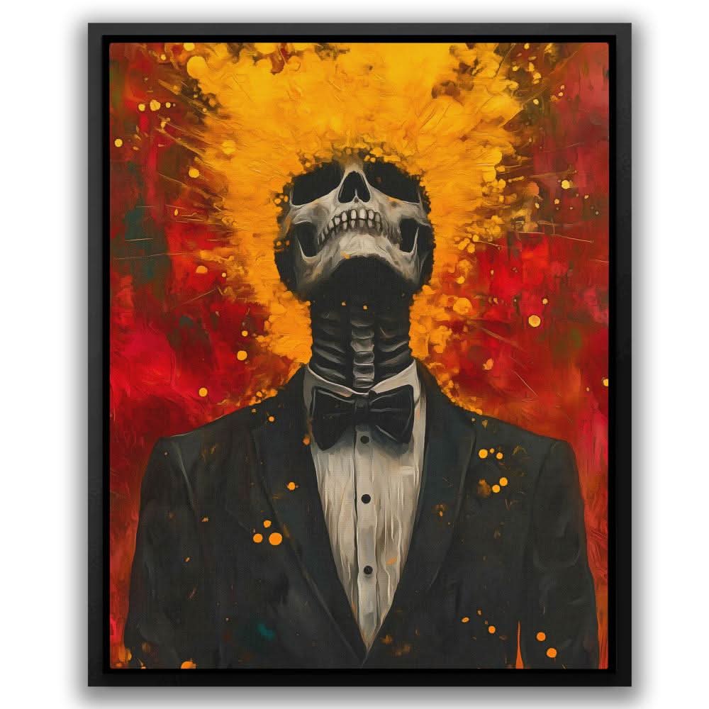 Explosive Skull - Modern Canvas Wall Art