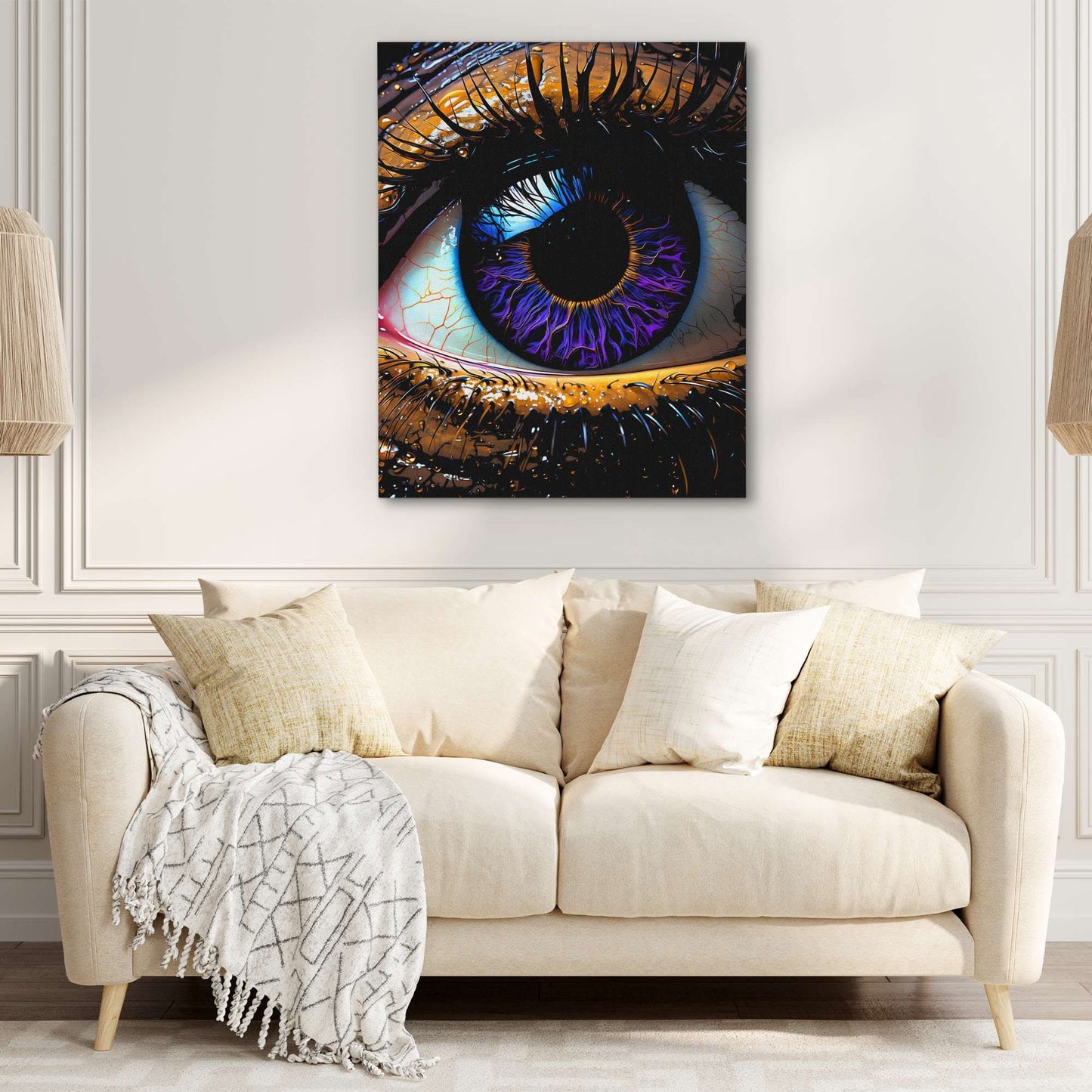Eye of the Beholder - Purple Wall Art