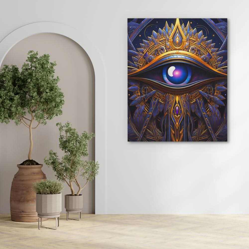 Eye of Truth - Eye Wall Art in Black Frame