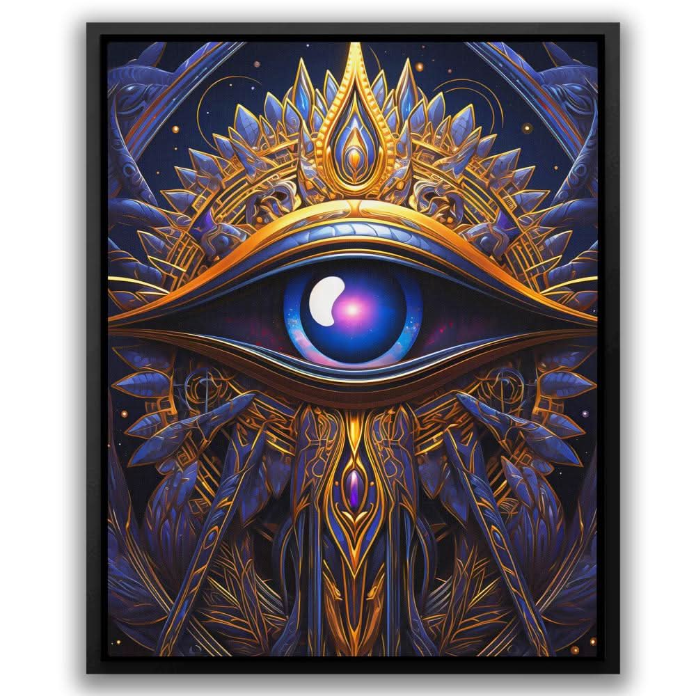 Eye of Truth - Purple Eye Canvas Print