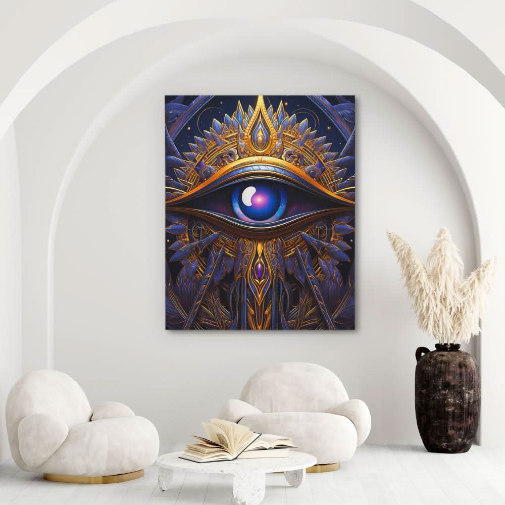 Eye of Truth - Purple Wall Art