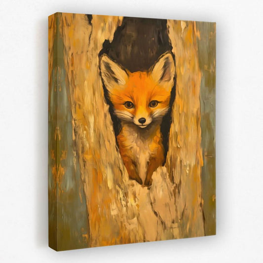 Eyes of Mischief - Animals Canvas Wall Art