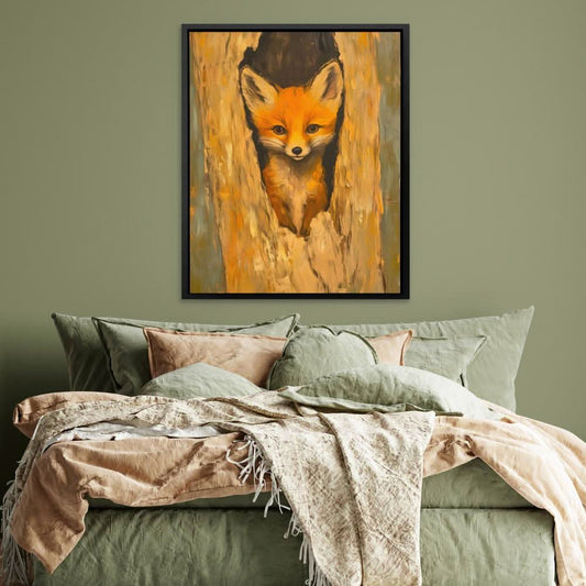 Eyes of Mischief - Wall Art in Black Frame