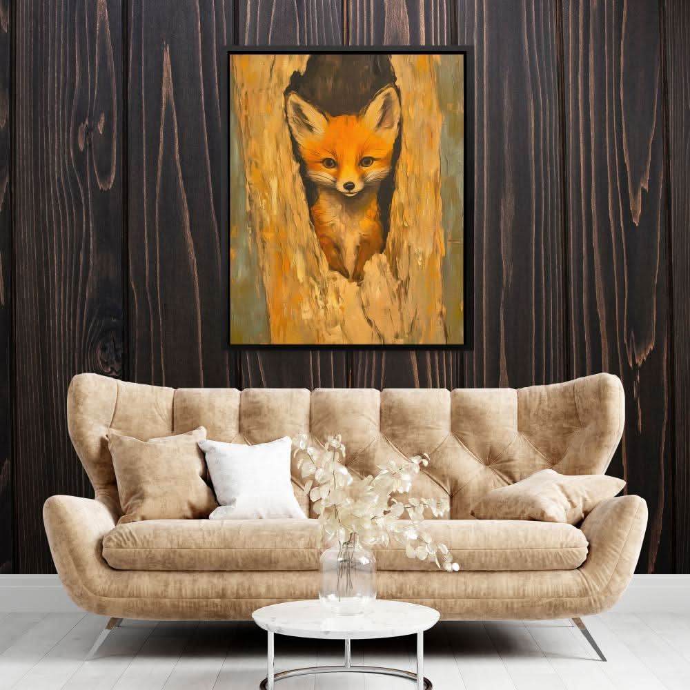 Eyes of Mischief - Oversized Animals Canvas Wall Art
