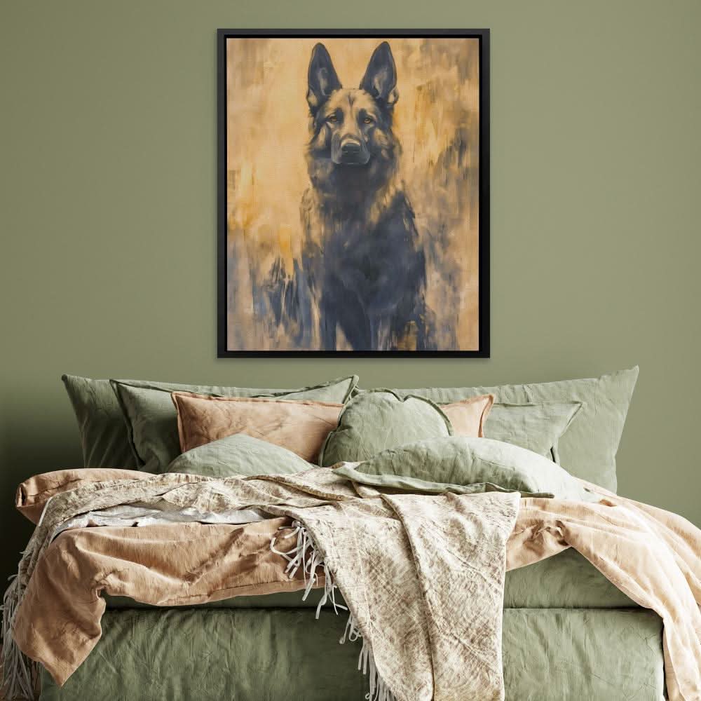 Eyes of Valor - Wall Art in Black Frame