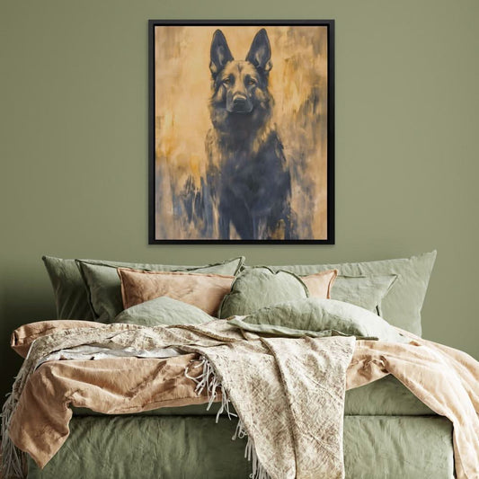 Eyes of Valor - Wall Art in Black Frame