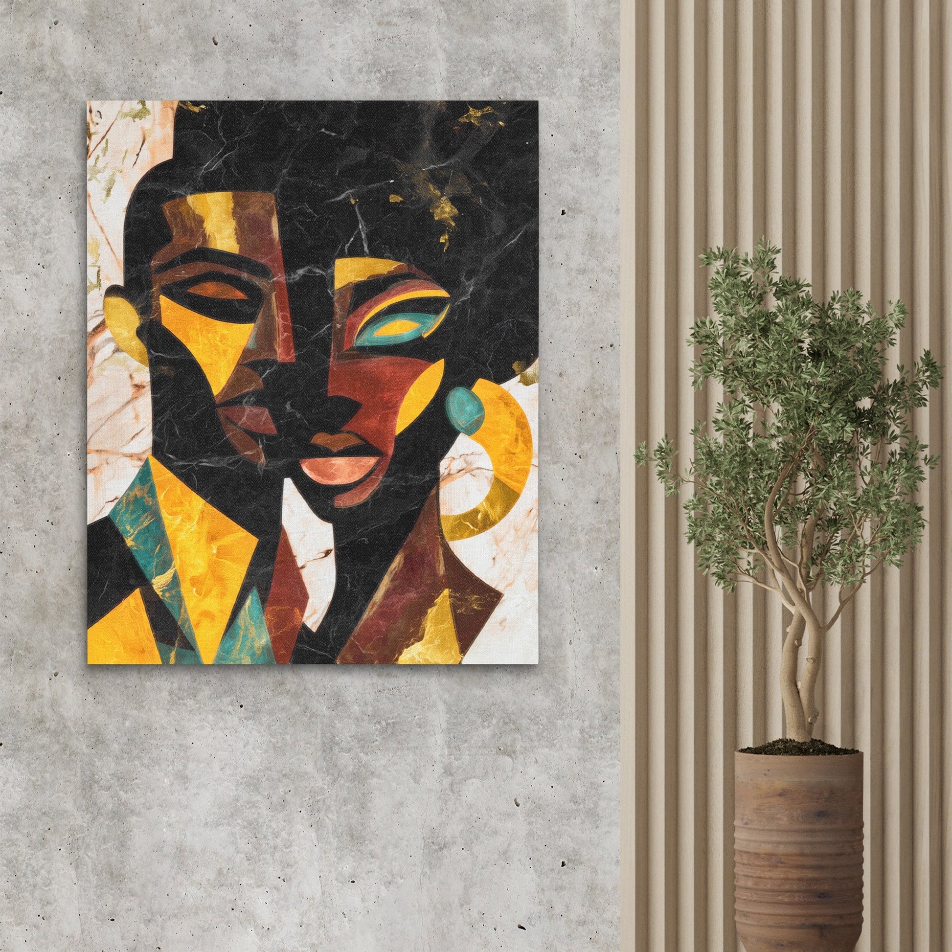 Faces Through Fragments - Luxury Wall Art