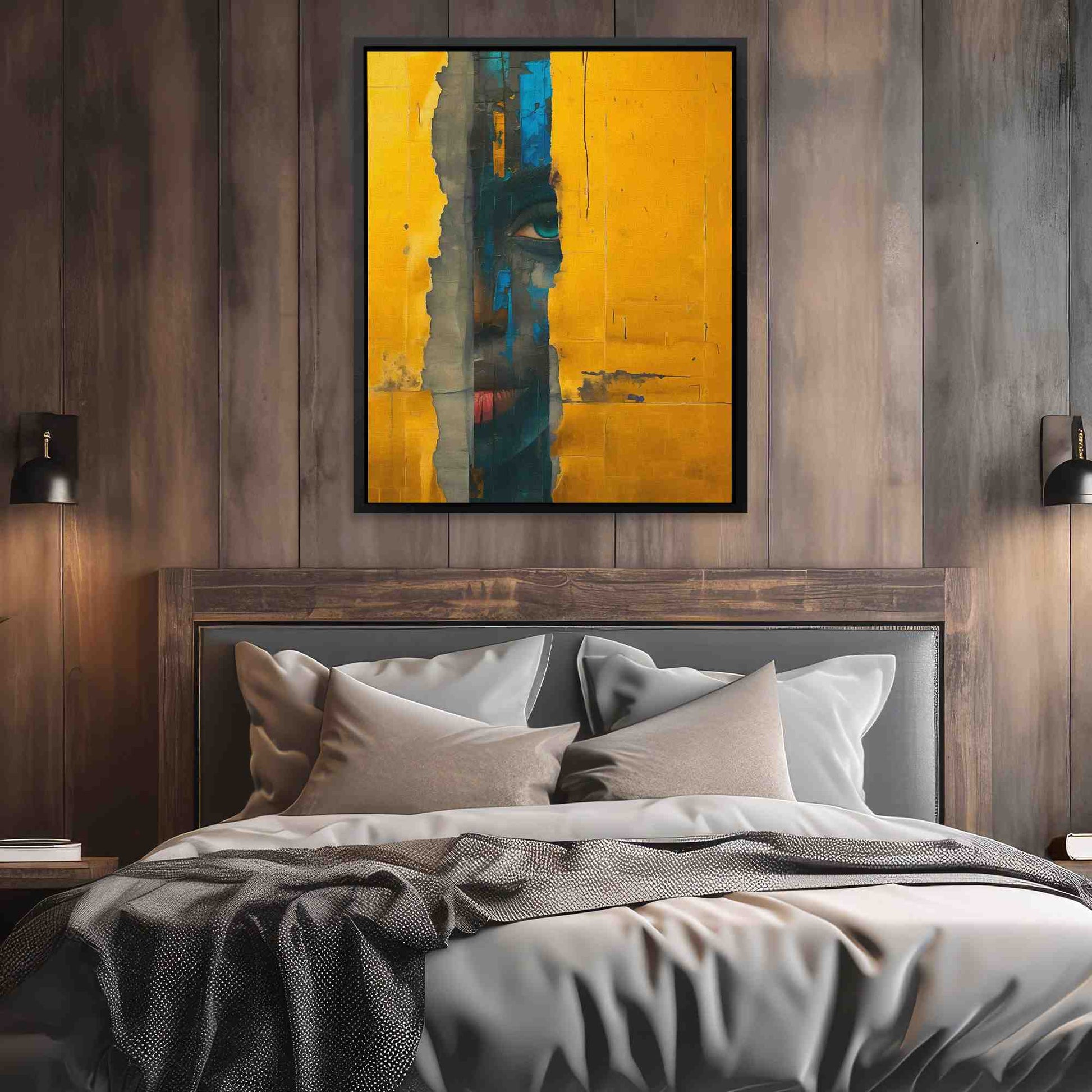 Facing the Beneath - Large Abstract Canvas Print
