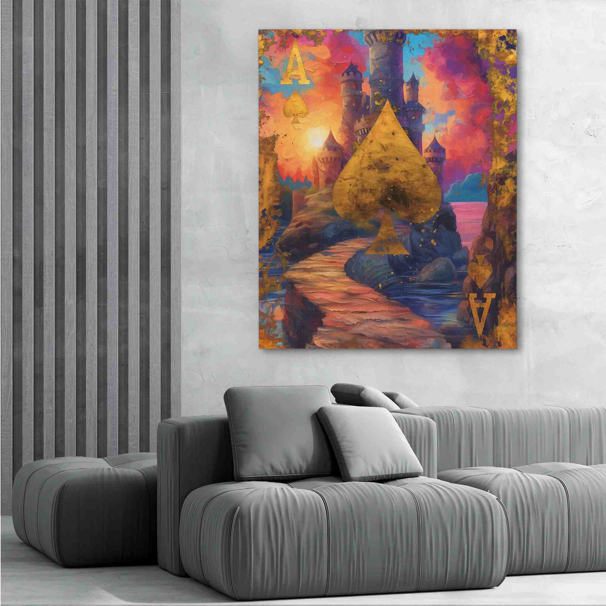 Fairytale Ace - Fantasy Wall Art in Black Frame
