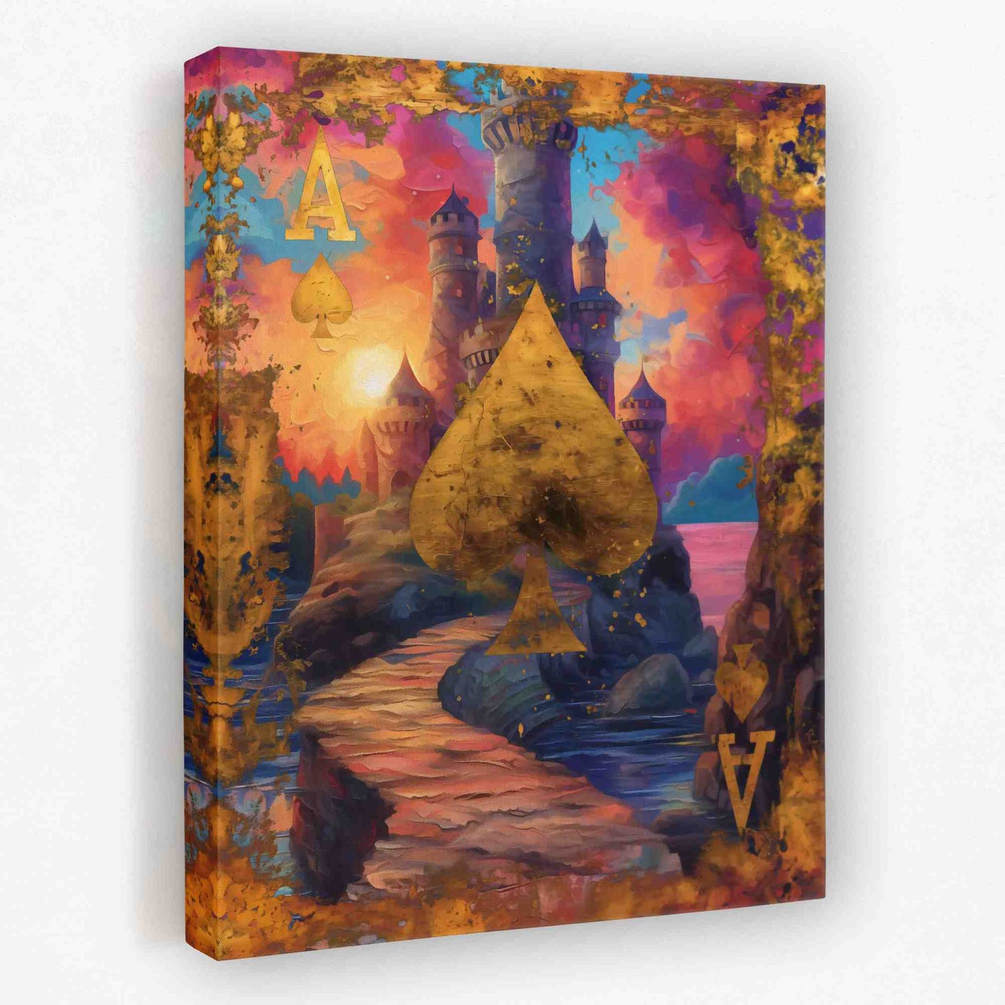 Fairytale Ace - Poker Card Canvas Wall Art