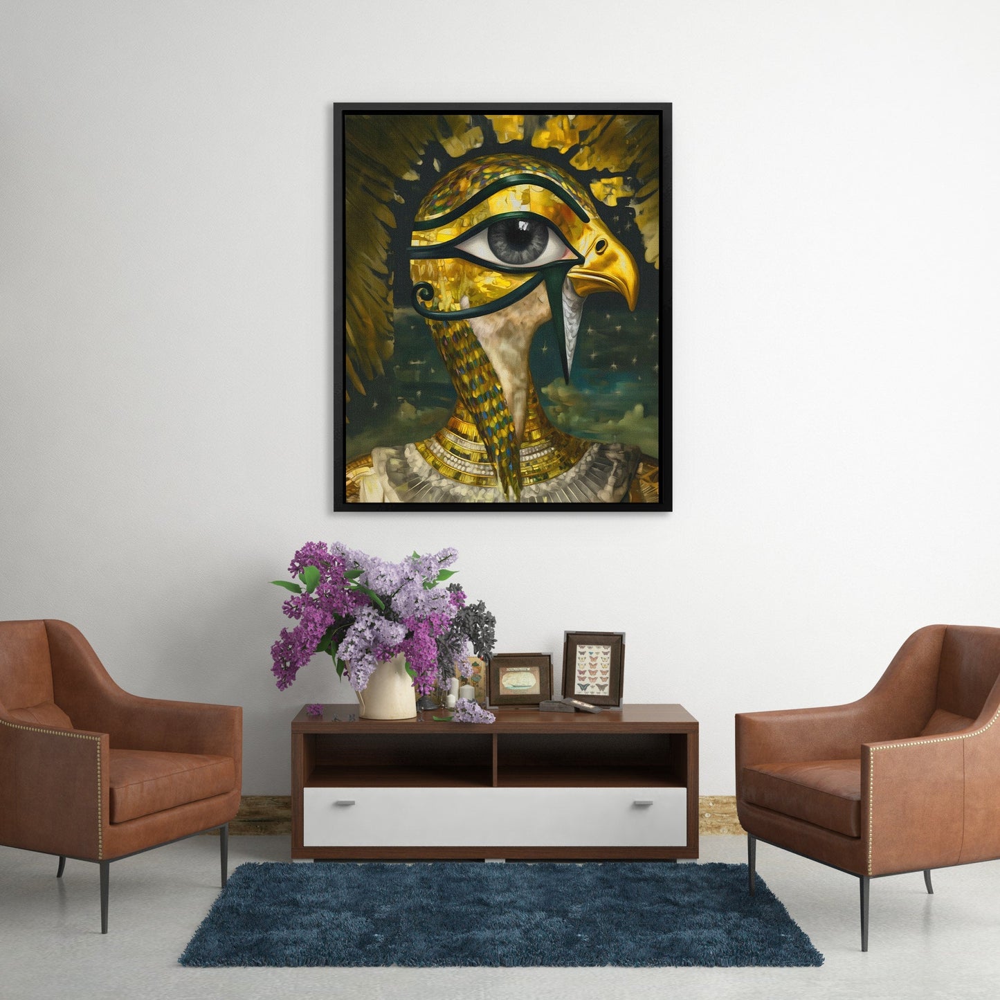 Falcon's Divine Eye - Luxury Wall Art