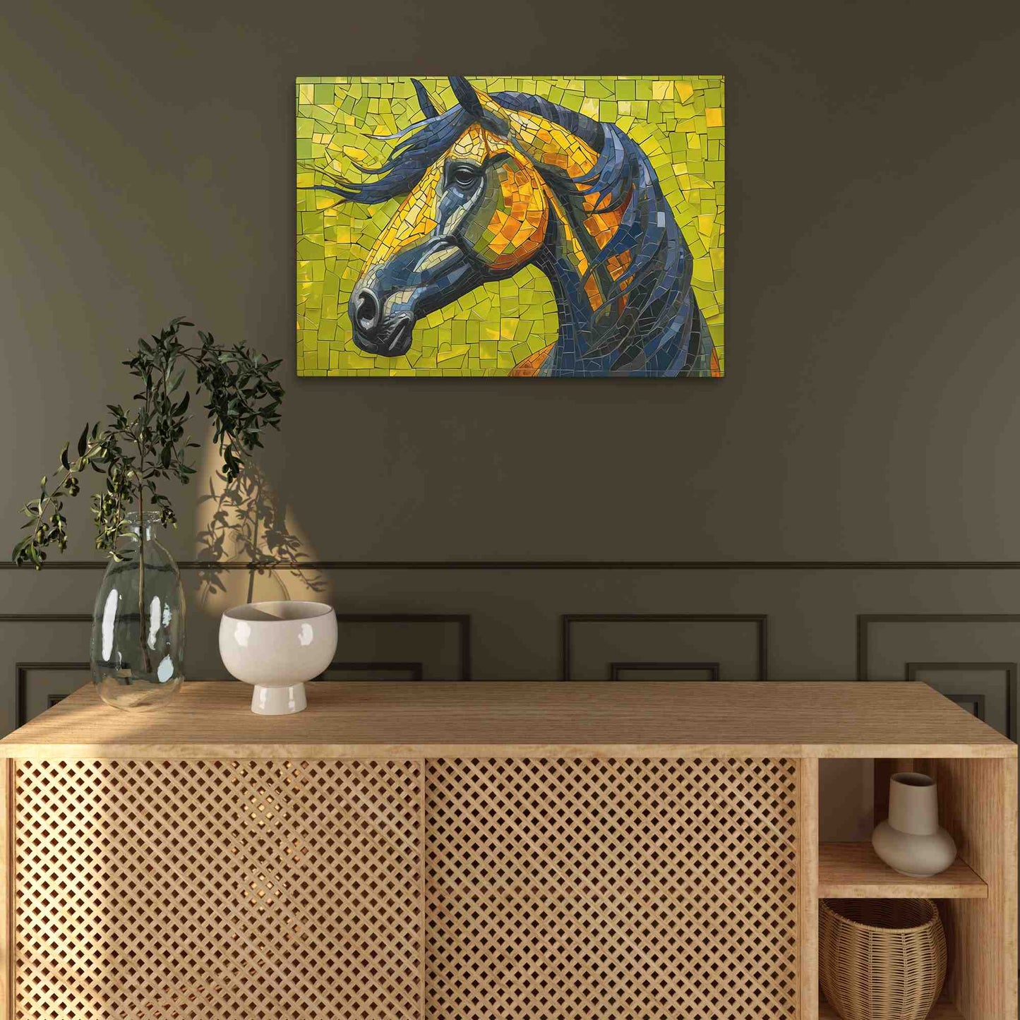 Fall Frolic - Country and Farm Wall Art in Black Frame
