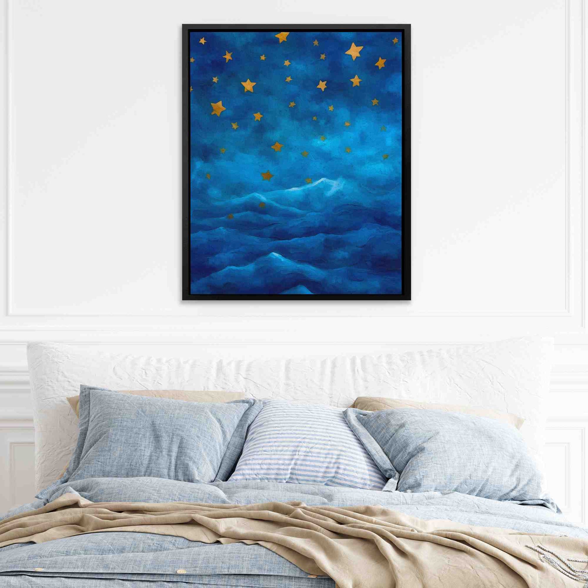 Falling Stars - Minimalist Canvas Wall Art