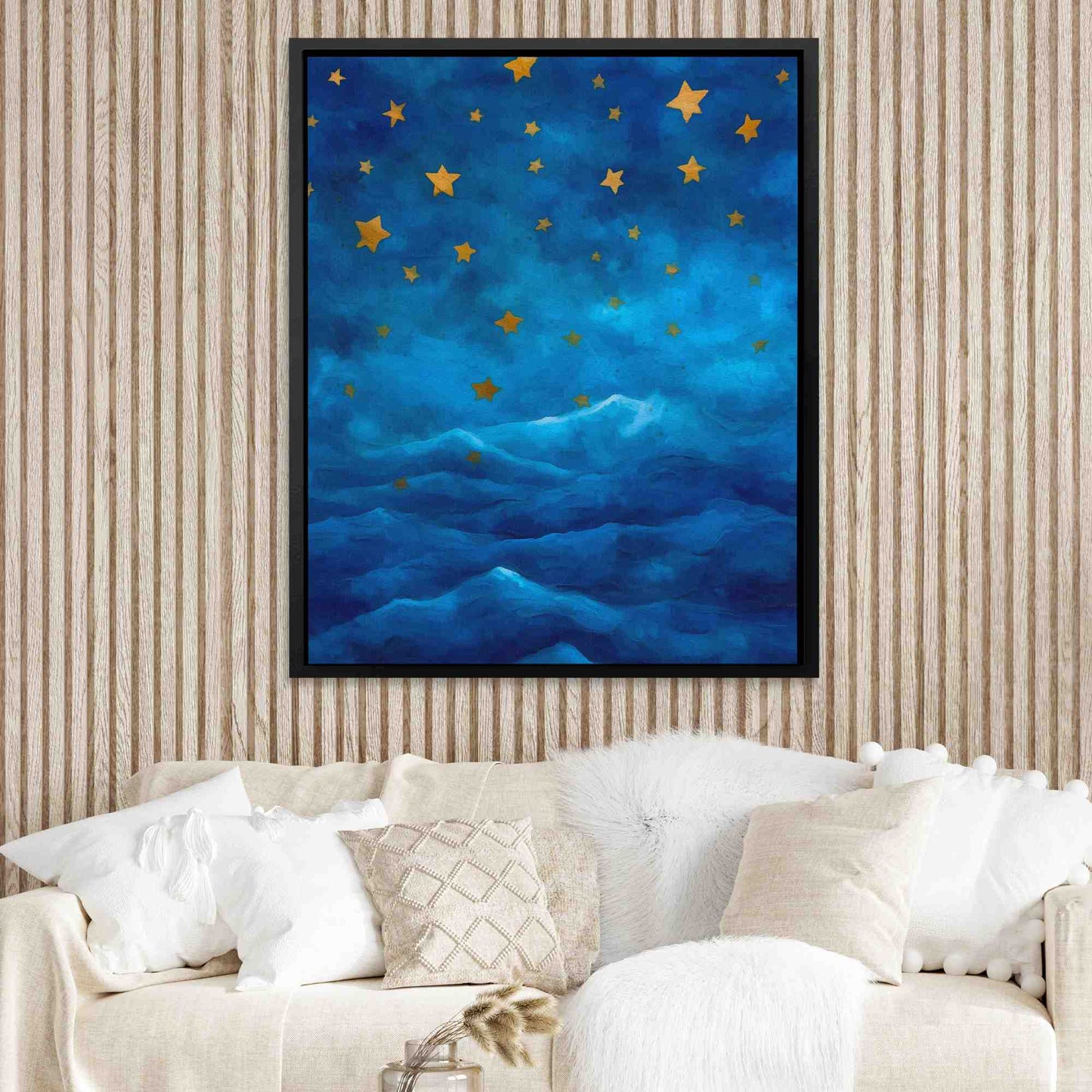Falling Stars - Large Abstract Canvas Print