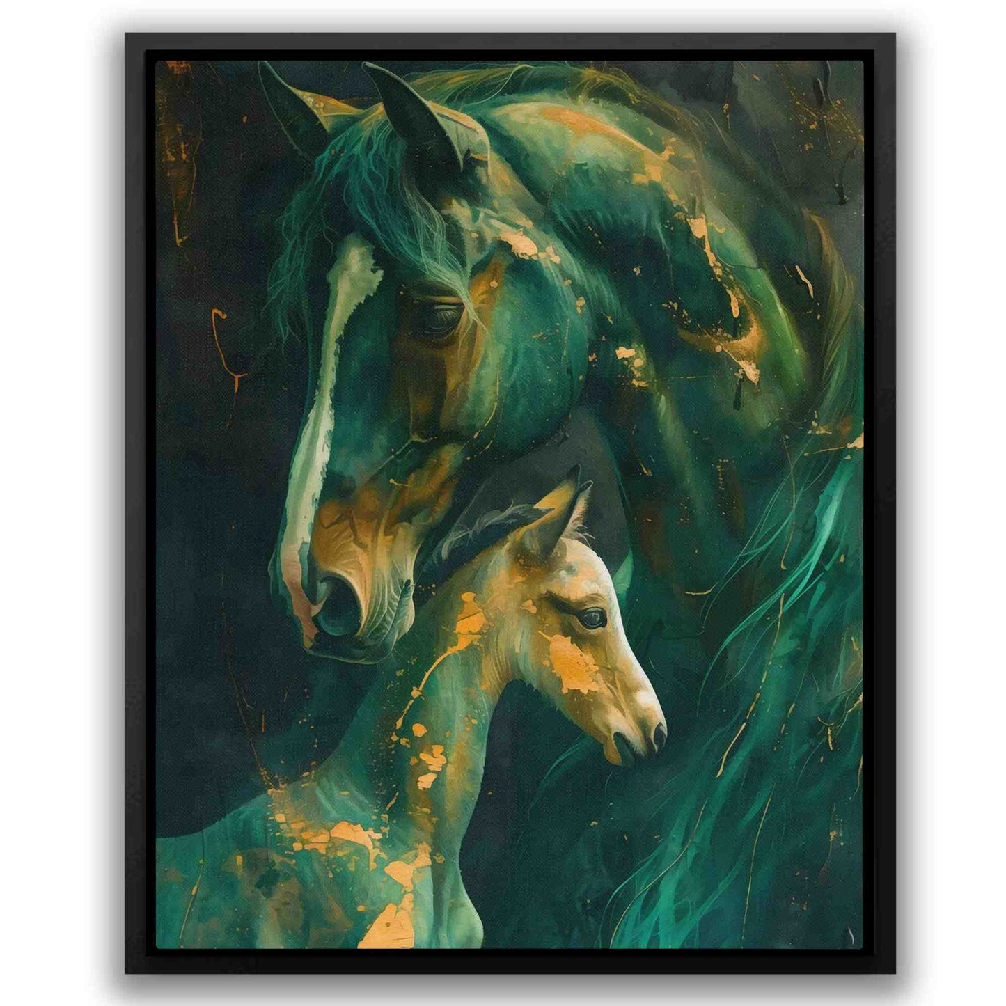 Family Bonding - Gold Country and Farm Canvas Print