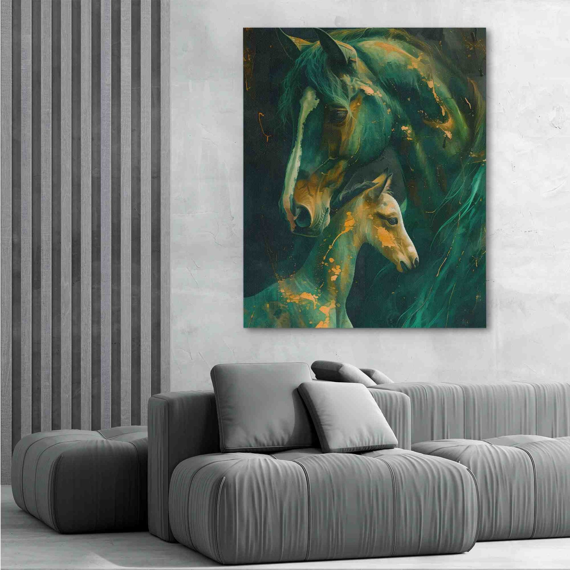 Family Bonding - Large Abstract Canvas Print