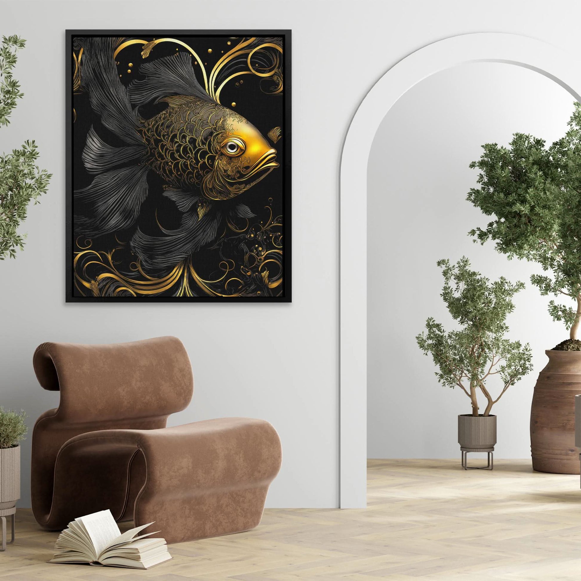 Fancy Fish - Oversized Animals Canvas Wall Art