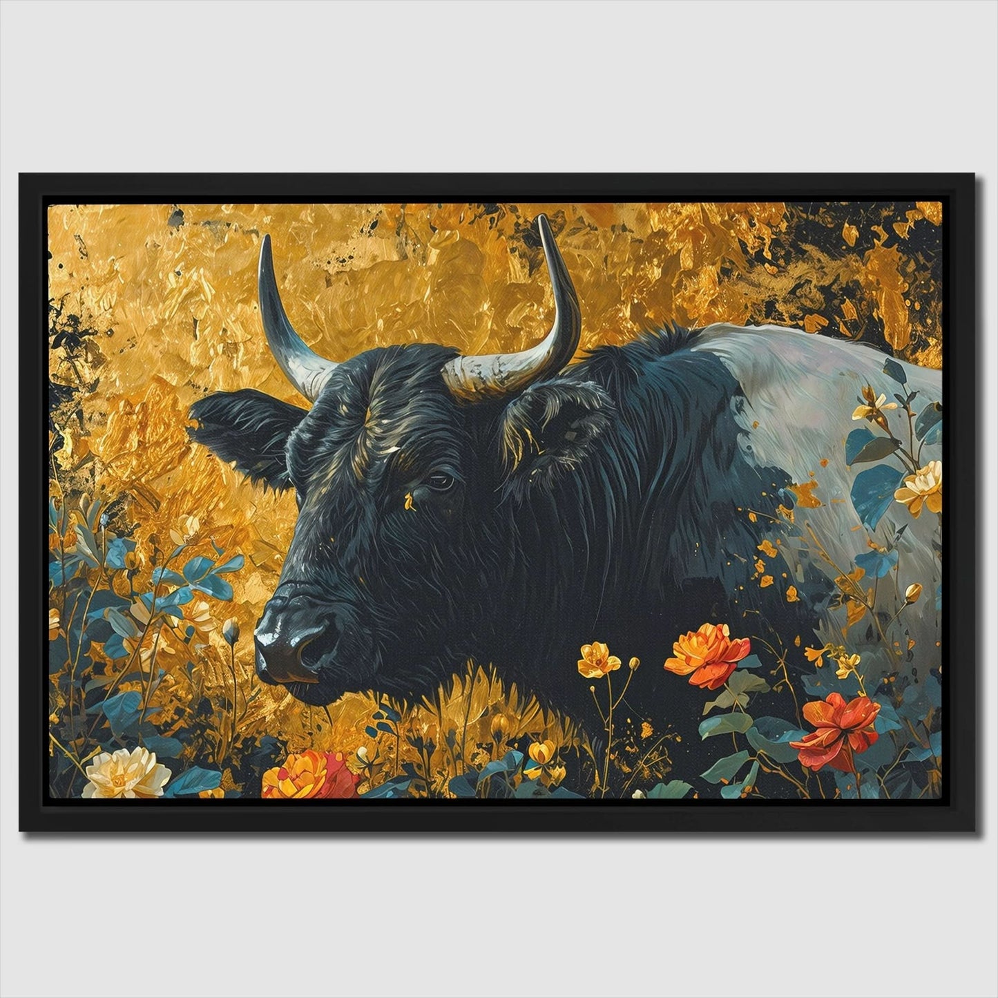 Farm Bull - Large Canvas Print