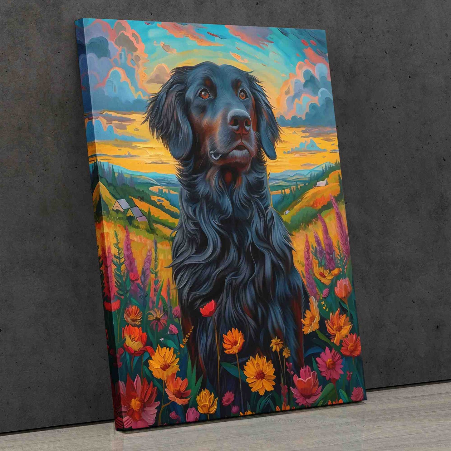 Farm Labrador - Colorful Wall Art