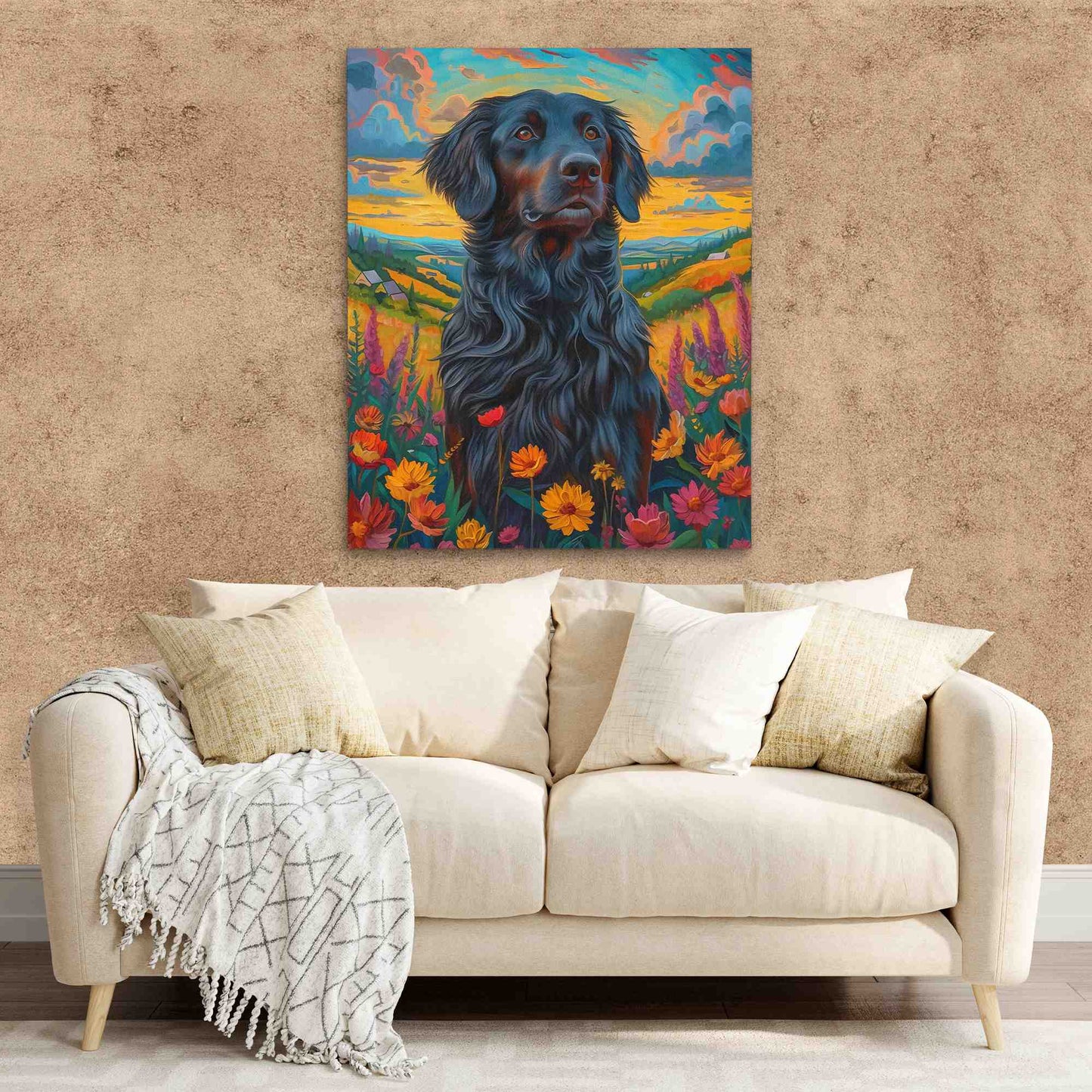 Farm Labrador - Large Maximalist Canvas Print