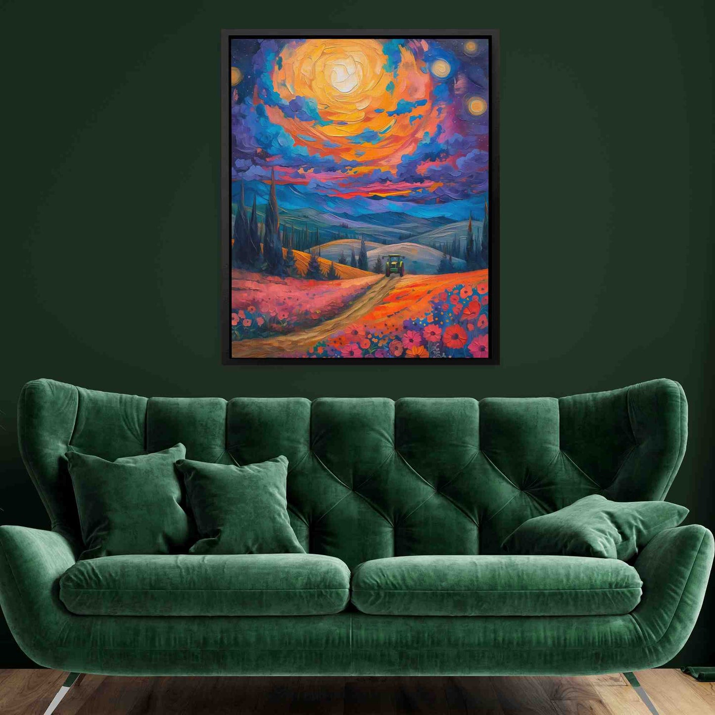 Farm Sunset - Country and Farm Art