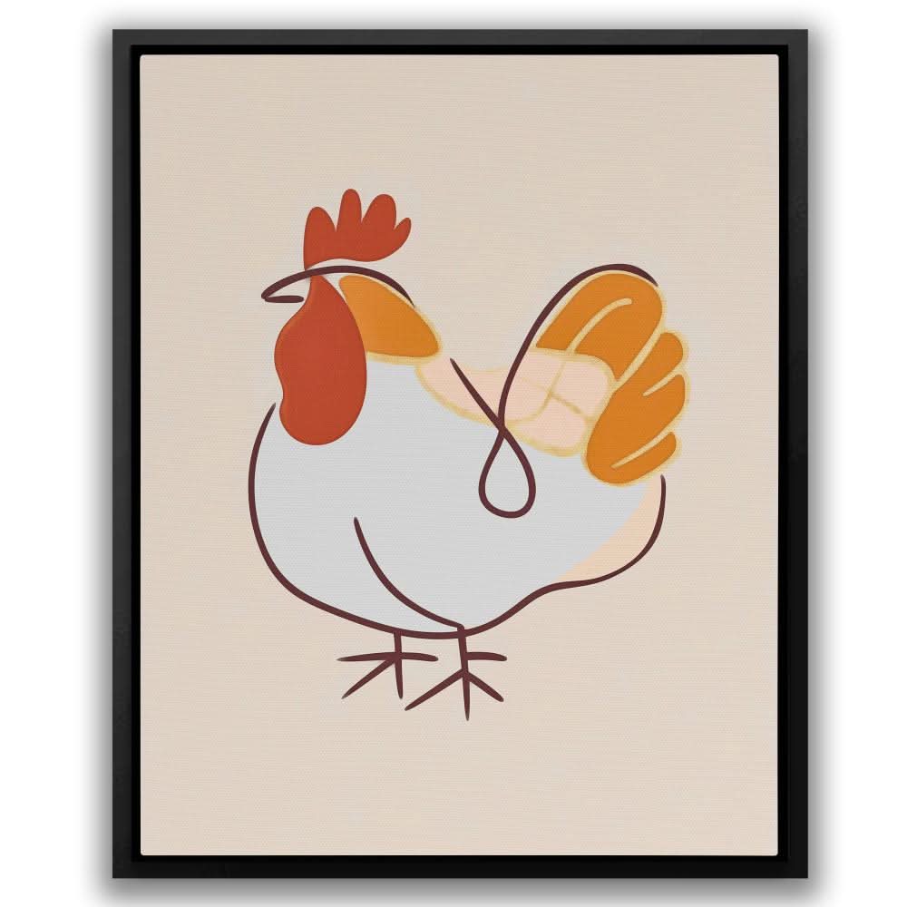 Farmyard Cluck - Country and Farm Art for Dining Room