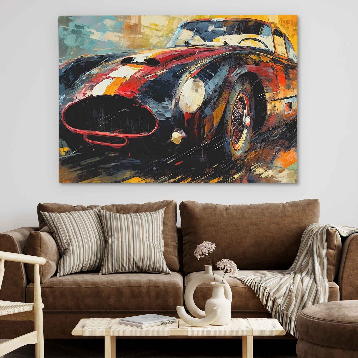 Fast Lane - Car Wall Art in Black Frame
