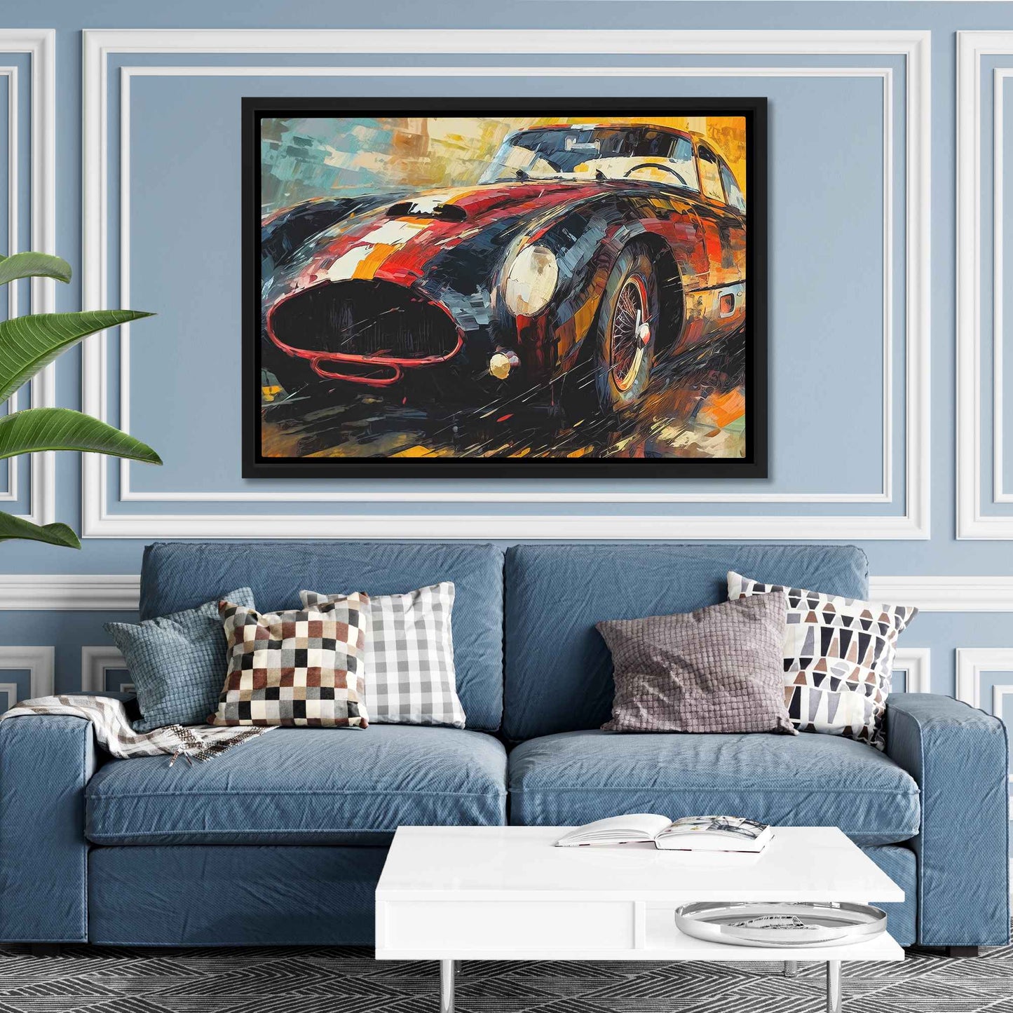 Fast Lane - Large Abstract Canvas Print