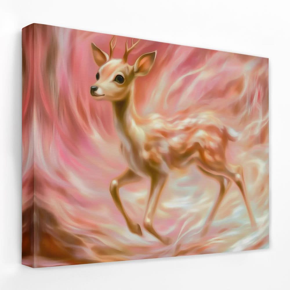 Fawn’s Shadow - Deer Canvas Wall Art